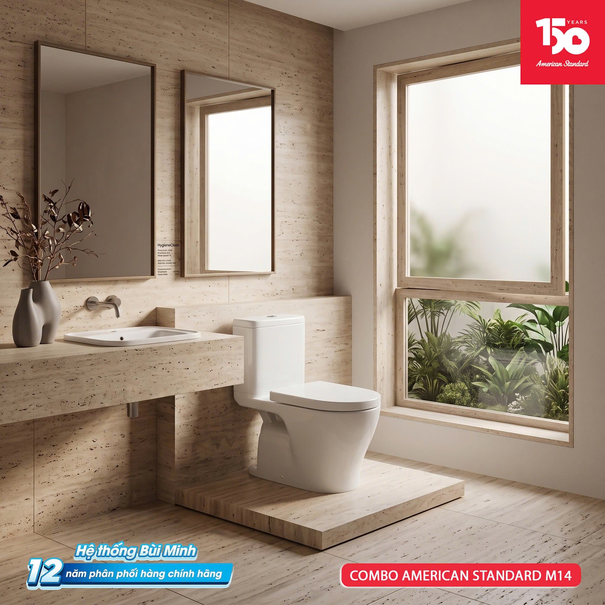  Combo bộ thiết bị vệ sinh American Standard M14 
