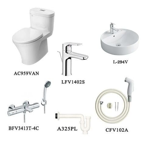 Combo thiết bị vệ sinh INAX 04 - Bùi Minh