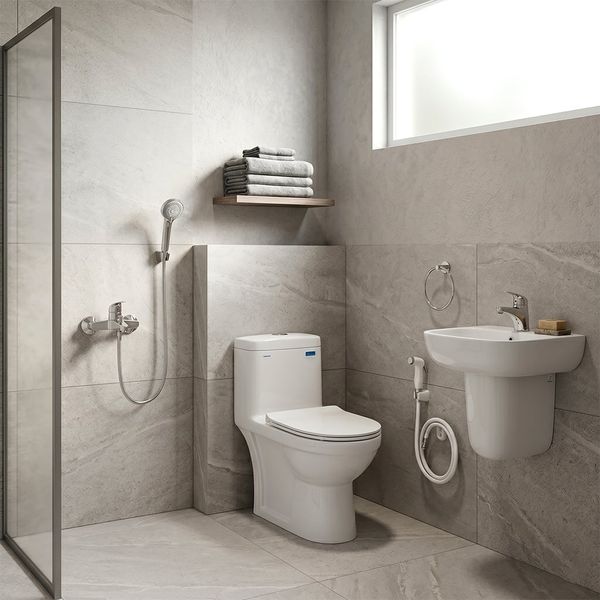 Combo trọn bộ thiết bị vệ sinh phòng tắm Viglacera số 7 của Đại lý cấp 1 Bùi Minh.