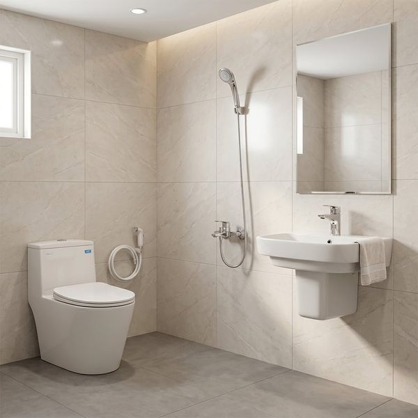 Combo trọn bộ thiết bị vệ sinh phòng tắm Viglacera số 10 của Đại lý cấp 1 Bùi Minh