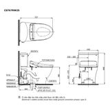  Bàn cầu điện tử TOTO CS767RW25#XW 