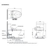  Bàn cầu điện tử TOTO CS769DRW24#XW 
