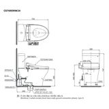  Bàn cầu điện tử TOTO CS769CDRW24#XW 