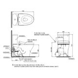  Bàn cầu điện tử TOTO CS838CDW25#XW 