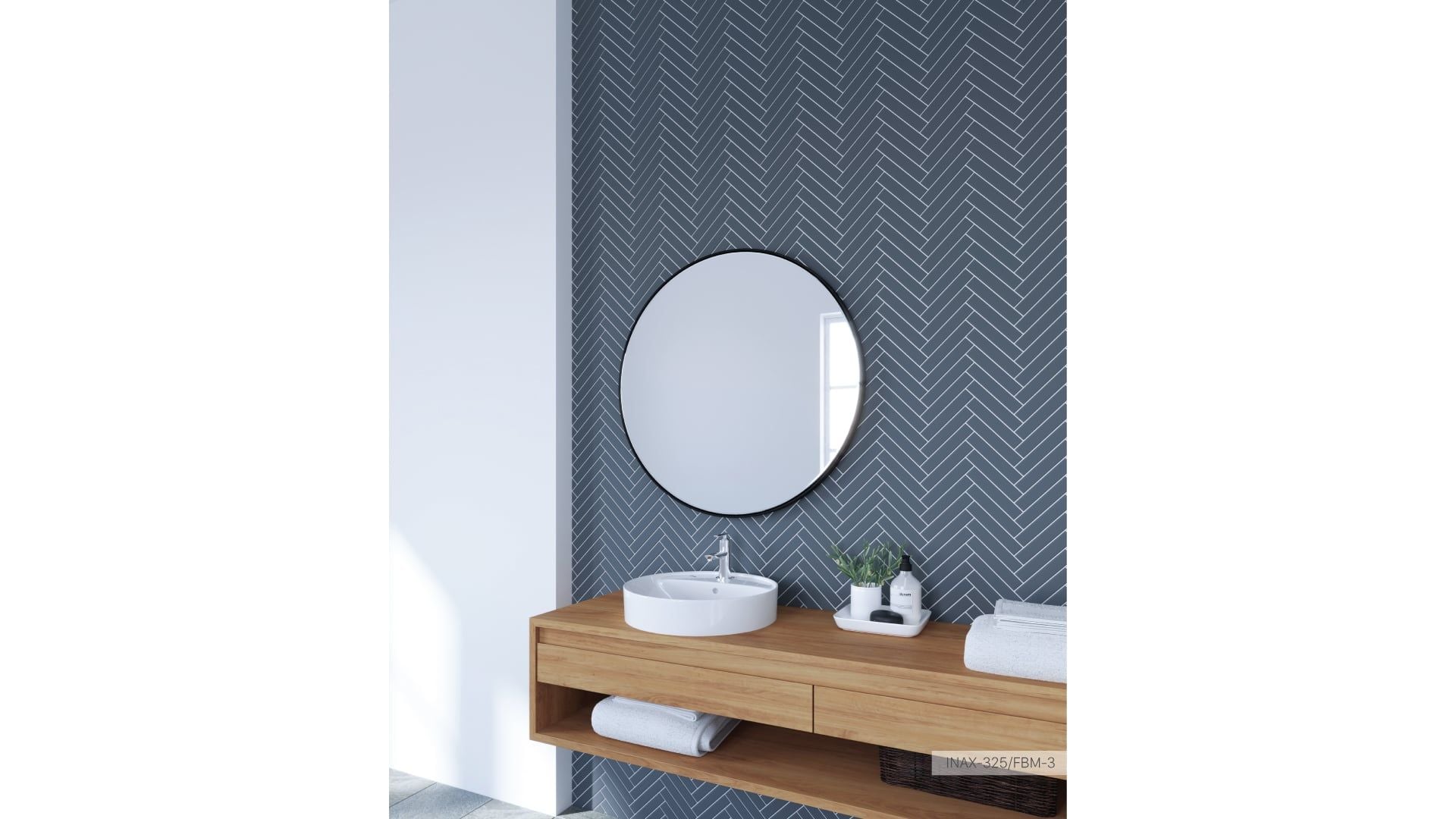 Gạch thẻ vân xương cá INAX-325/FBM-3 (FISHBONE MOSAIC) 
