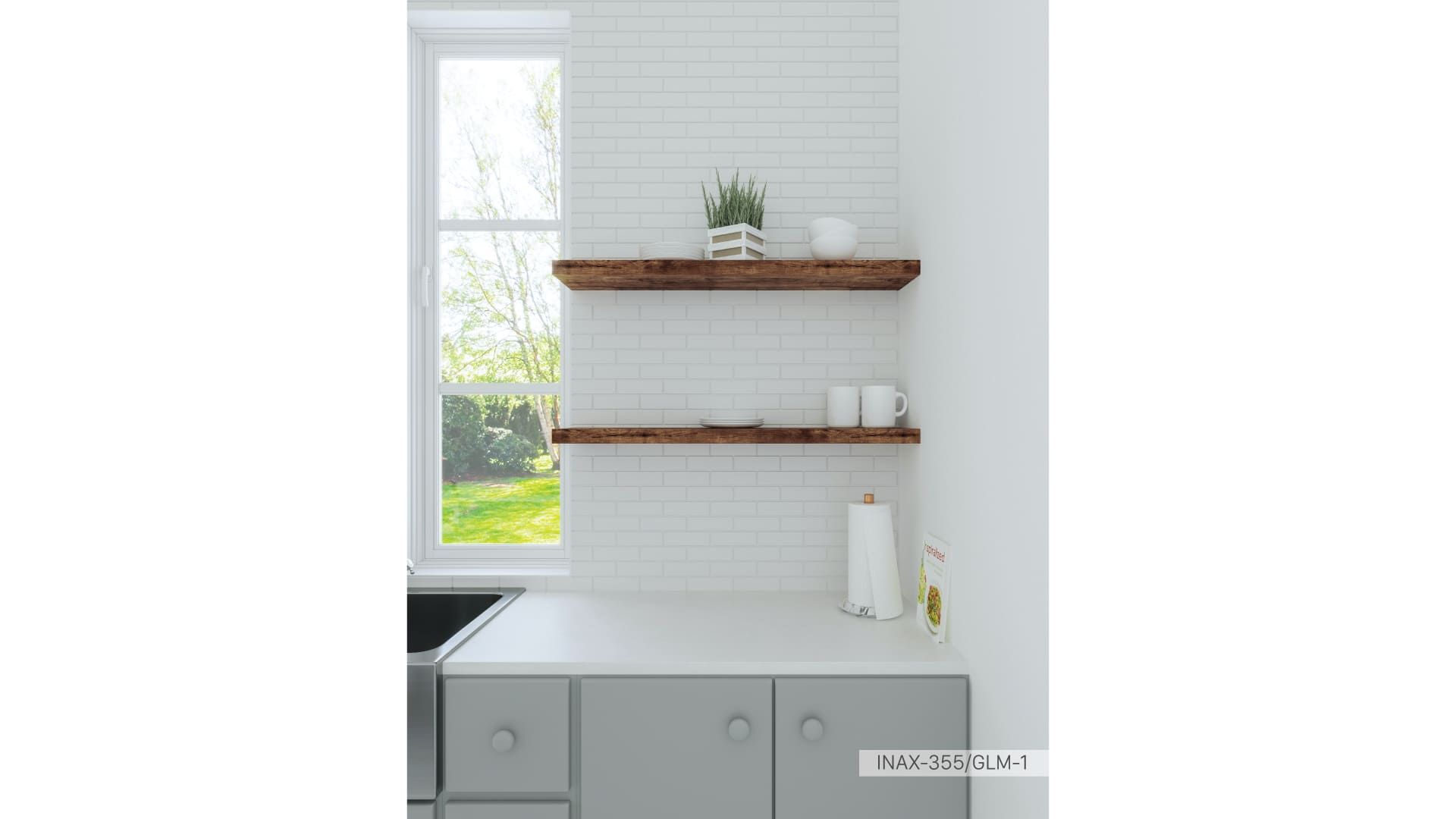  Gạch thẻ men bóng INAX-355/GLM-1 (GLAZED MOSAIC) 