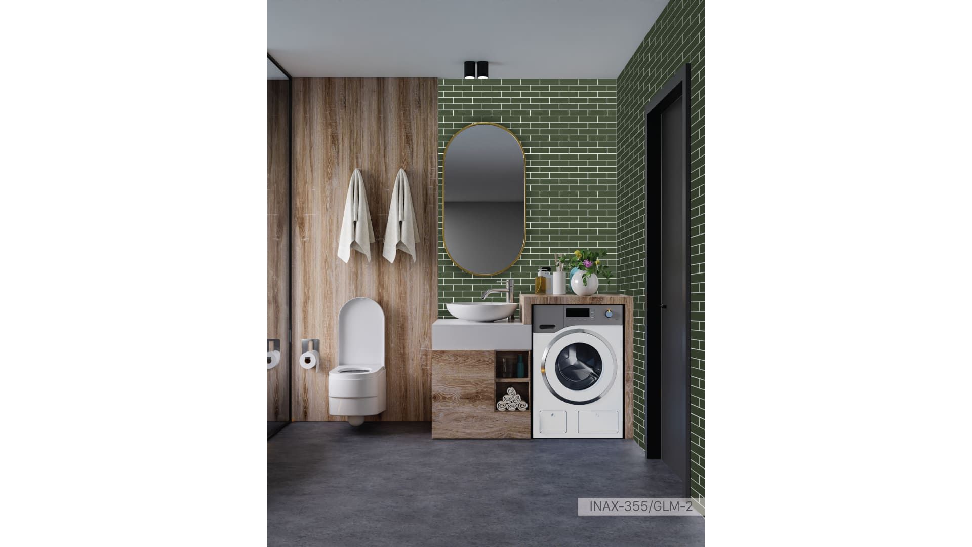 Gạch thẻ men bóng INAX-355/GLM-2 (GLAZED MOSAIC) 
