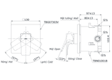  Van gật gù điều chỉnh nóng lạnh GE kèm nút chuyển hướng và phụ kiện âm tường TBG07303VA/TBN01001B 