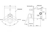  Van gật gù điều chỉnh nóng lạnh kèm nút chuyển hướng và phụ kiện âm tường TOTO TBG02304BA/TBN01001B 
