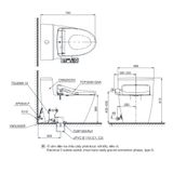  Bàn cầu điện tử TOTO MS625DW24#XW 