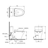  Bàn cầu điện tử TOTO MS857DE4#XW 