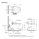  Bàn cầu điện tử TOTO MS857DW24#XW 