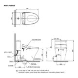  Bàn cầu điện tử TOTO MS857DW25#XW 