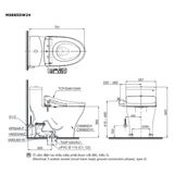  Bàn cầu điện tử TOTO MS885DW24#XW 