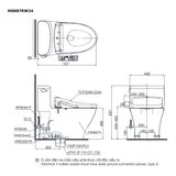  Bàn cầu điện tử TOTO MS887RW24#XW 