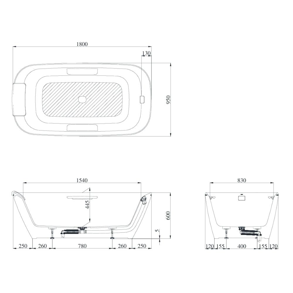 Bồn tắm đặt sàn TOTO PJY1886HPWMGE#GW/TVBF412 