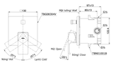  Van gật gù điều chỉnh nóng lạnh kèm phụ kiện âm tường TOTO TBG08304VA/TBN01001B 