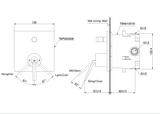  Van gật gù điều chỉnh nóng lạnh kèm nút chuyển hướng và phụ kiện âm tường TOTO TBP02302BA/TBN01001B​​​​​​​ 