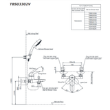  Bộ sen tắm nóng lạnh TOTO TBS03302V/TBW09000V 