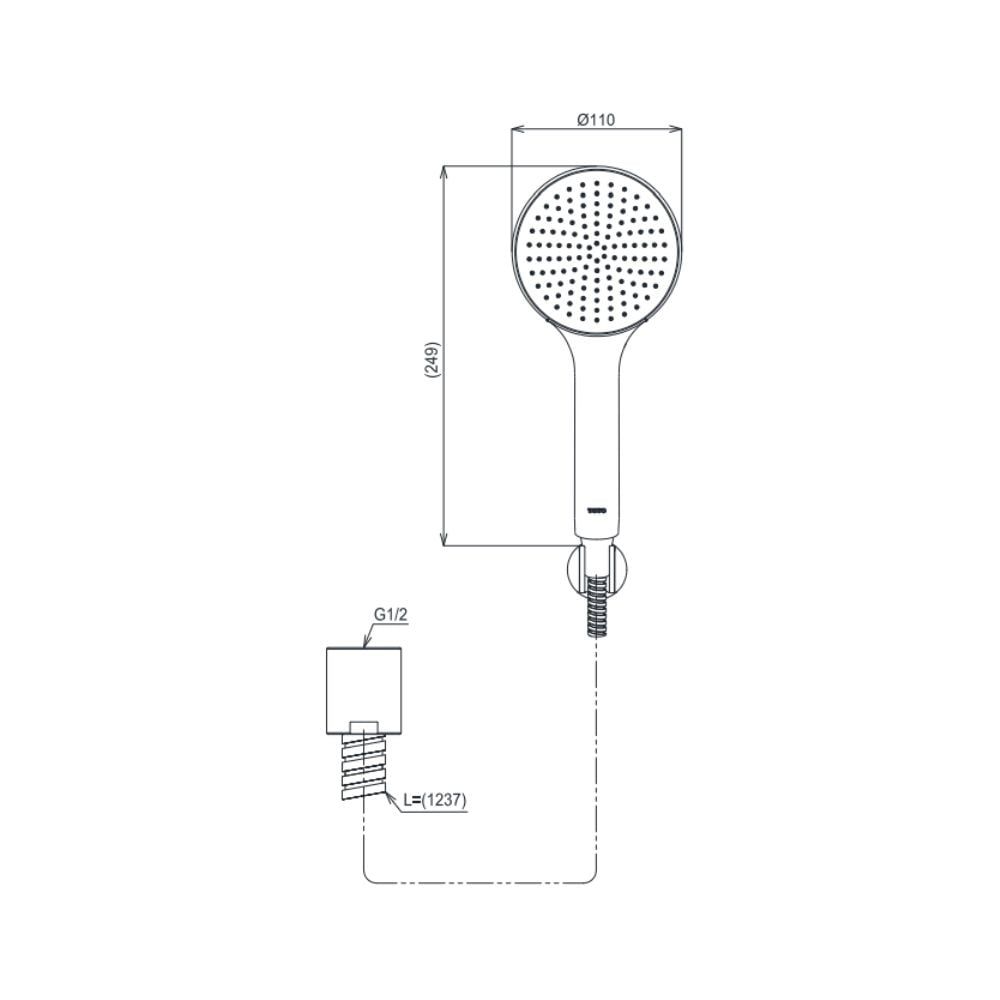  Bộ sen tắm nóng lạnh TOTO TBS03302V/TBW09000V 