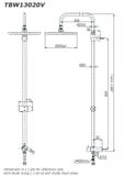  Bộ sen tắm TOTO TBW13020V/TVSM104NSR 