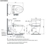  Bàn cầu điện tử TOTO CS767CRW24#XW 