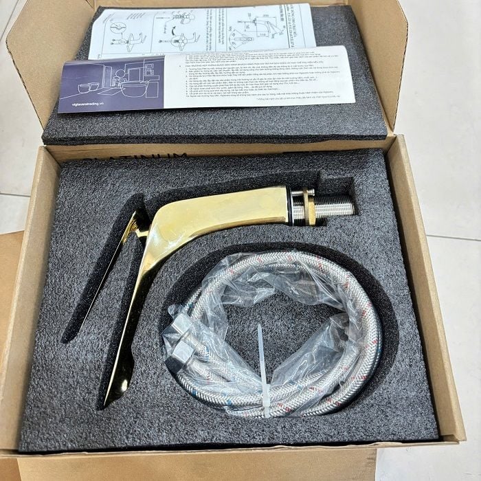  Vòi chậu rửa nóng lạnh Viglacera Platinum PV101.3 (P.51.327) 