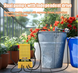  Bộ Tưới Cây Thông Minh Năng Lượng Mặt Trời YIERYI YG-377 – Dual Pump, Cảm Biến Mưa, Tự Động Hoàn Toàn 