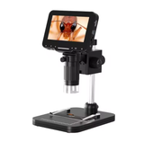  Kính hiển vi điện tử TTE01527/TTE01528 – Màn hình LCD 4.3 inch, phóng đại 1000X, đèn LED 8 bóng, pin sạc 1800mAh, hiển thị IPS sắc nét 