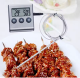  Nhiệt Kế BBQ Kỹ Thuật Số YIERYI THE01414 – Food Thermometer Có Đầu Dò, Hẹn Giờ, Màn Hình LCD, Đo -50°C~250°C 