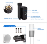  Bộ Tưới Cây Thông Minh Năng Lượng Mặt Trời WiFi YIERYI YG-08W – Van Tưới Tự Động & Cảm Biến Độ Ẩm Đất, Điều Khiển Tuya App, Chống Nước IP65 