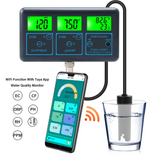  Máy Đo Chất Lượng Nước Thông Minh Tuya 8 Trong 1 BLE-3188EU 