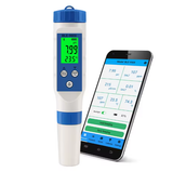  Máy Đo 5 Trong 1 Bluetooth YIERYI BLE-9909 – Đo pH, EC, TDS, Nhiệt Độ, Độ Mặn Chính Xác, Lưu Dữ Liệu Excel 