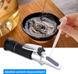  Khúc Xạ Kế Đo Nồng Độ Cồn YIERYI THE01507B – Alcohol Refractometer 0–80%ABV, Chính Xác, Dễ Dùng, Cầm Tay Gọn Nhẹ 