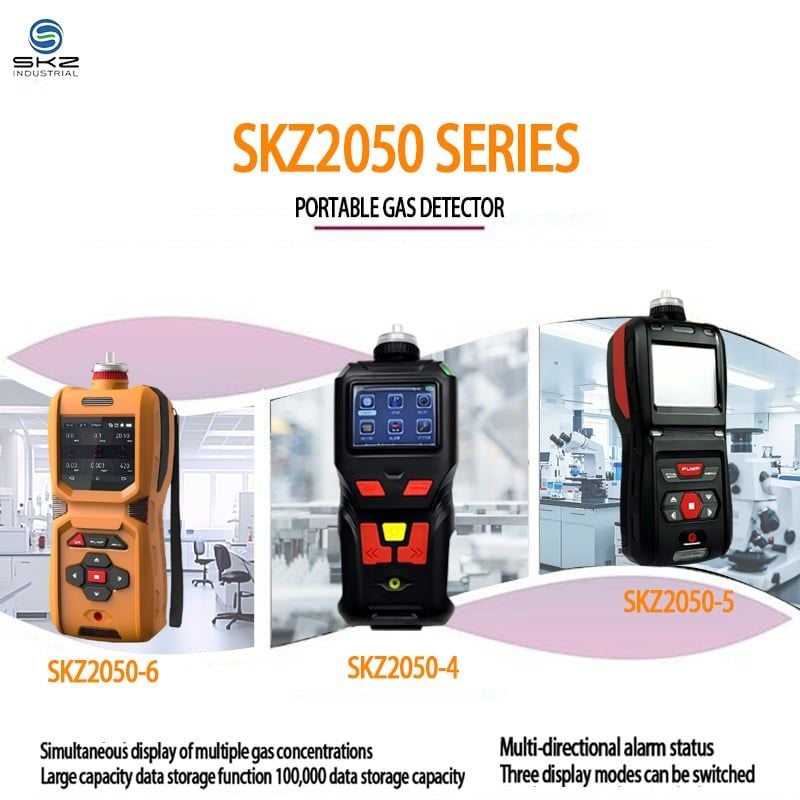  Máy Phân Tích Đa Khí SKZ SKZ2050-4 Cho Giám Sát An Toàn Công Nghiệp 