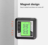  Thước đo góc điện tử YIERYI 4×90° – Inclinometer, thước thủy kỹ thuật số, độ chính xác ±0.1°, vỏ ABS, từ tính, đạt chuẩn CE/FCC 