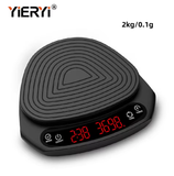  Cân điện tử thông minh KC203 – Cân pha cà phê siêu mỏng 2kg/0.1g, sạc Type-C, màn hình LCD hiện đại 