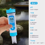  Bút Đo Nước Bluetooth 6 Trong 1 YIERYI BT-786 – Đo pH, TDS, Muối, EC, Tỷ Trọng, Nhiệt Độ Chính Xác Cao 