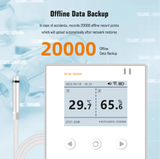  YIERYI RCW-800WiFi – Bộ Ghi Nhiệt Độ & Độ Ẩm Không Dây | WiFi Temperature Humidity Data Logger -40~80°C, IP64, Pin 3.7V 