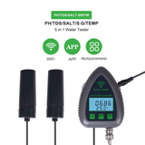  Máy Đo Độ Mặn Thông Minh WiFi 5 Trong 1 YIERYI PH-9951W – Đo pH, Muối, TDS, GS, Nhiệt Độ Chính Xác Cao 
