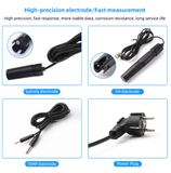  Máy Đo Độ Mặn Và pH Thông Minh YIERYI PH-W2825EU – WiFi Tuya Smart, Ghi Dữ Liệu, Độ Chính Xác Cao Cho Hồ Cá Và Thủy Canh 