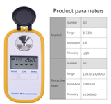  Khúc Xạ Kế Kỹ Thuật Số Đo Nồng Độ Cồn YIERYI THE01666 – DR403 Digital Alcohol Refractometer 0–73%, Chính Xác, Dễ Dùng 