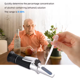  Khúc Xạ Kế Đo Nồng Độ Cồn YIERYI THE01507B – Alcohol Refractometer 0–80%ABV, Chính Xác, Dễ Dùng, Cầm Tay Gọn Nhẹ 
