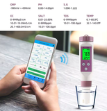 Máy Đo pH Bluetooth Đa Năng YIERYI BLE-C600 – 7 Trong 1 Đo pH, EC, ORP, TDS, Salinity, S.G, Nhiệt Độ Chính Xác Cao 