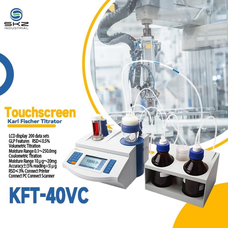  Máy Chuẩn Độ Karl Fischer SKZ KFT-40VC Đo Độ Ẩm Mẫu 