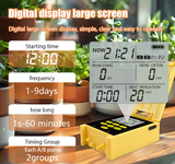  Bộ Tưới Cây Thông Minh Năng Lượng Mặt Trời YIERYI YG-377 – Dual Pump, Cảm Biến Mưa, Tự Động Hoàn Toàn 