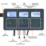  Máy Đo Nước Thông Minh 8 Trong 1 YIERYI PH-W218EU – Kết Nối WiFi, Ghi Dữ Liệu, Đo pH, ORP, EC, TDS, Độ Mặn, Nhiệt Độ 