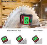  Thước đo góc điện tử YIERYI – Inclinometer từ tính có bọt thủy, độ chính xác ±0.2°, hiển thị kỹ thuật số, vỏ ABS, dải đo 4×90° 