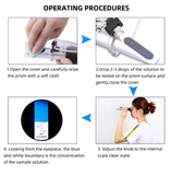  Khúc Xạ Kế Đo Nồng Độ Cồn YIERYI THE01507B – Alcohol Refractometer 0–80%ABV, Chính Xác, Dễ Dùng, Cầm Tay Gọn Nhẹ 