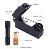  Khúc Xạ Kế Đo Đá Quý YIERYI THE01664 – Gem Refractometer 1.30–1.81RI Chính Xác Cao, Có Nguồn Sáng Ngoài 